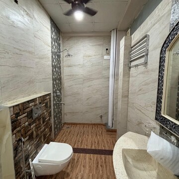 Bathroom in 3 BHK Builder Floor at Ansal Florence Villa, Sushant Lok Iii – for Rent