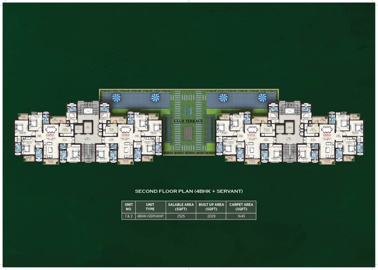 Floor Plan, raebareli road 4 Bedroom 2525 Sq.Ft. Apartment In Raebareli Road Lucknow 9312749