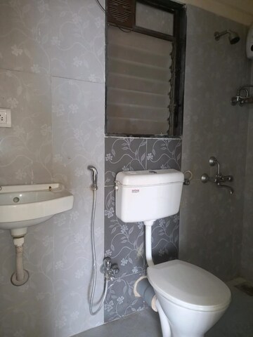 Bathroom in 1 BHK Apartment at Highland Pearl, Thane West – for Rent