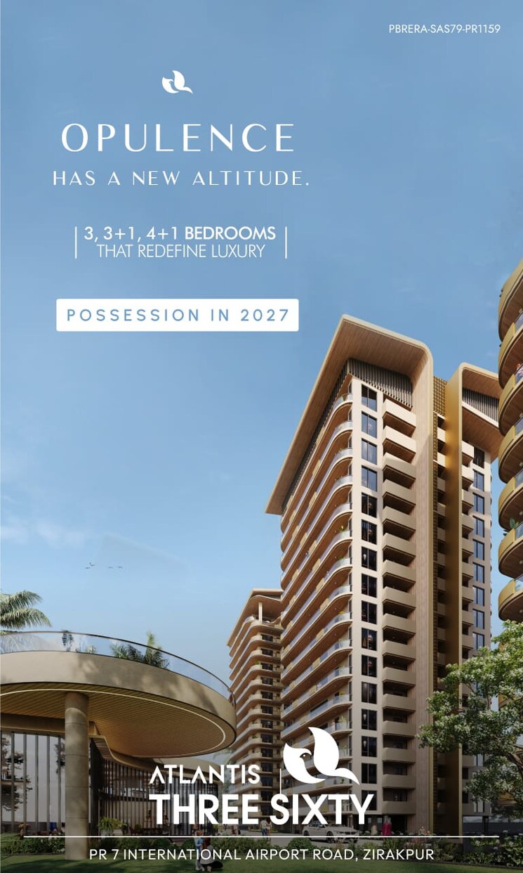 Exterior View, international airport road 4 Bedroom 2600 Sq.Ft. Apartment In International Airport Road Zirakpur 9312789