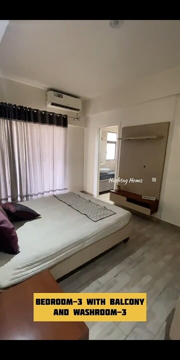 Bedroom in 3 BHK Apartment at Shri Radha Aqua Garden, Sector 16b Greater Noida – for Sale