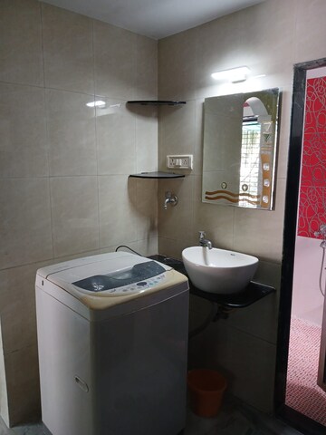 Bathroom in 1 BHK Apartment at Om Swami Samarth CHS, Samata Nagar – for Rent