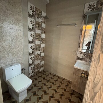 Bathroom in 3 BHK Builder Floor at Ansal Royal Residency, Golf Course Extension – for Rent