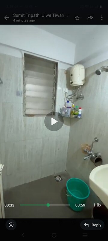 Bathroom in 2 BHK Apartment at KK Sapphire, Ulwe Sector 18 – for Rent