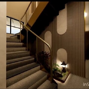 Staircase in 4 BHK Villa at Jaypee Green Villas, Jaypee Greens – for Sale