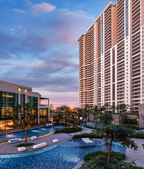 3.5 BHK + Servant Room 3265 Sq.Ft. Apartment in DLF The Crest