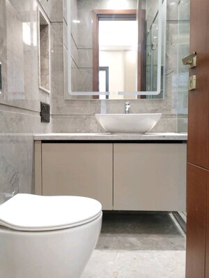 Bathroom in 4 BHK Builder Floor at Greater Kailash I – for Rent