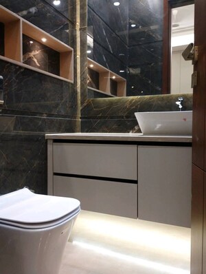 Bathroom in 4 BHK Builder Floor at Greater Kailash I – for Rent