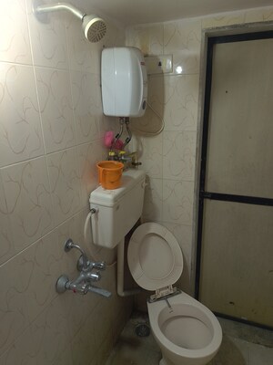Bathroom in 1 BHK Apartment at Vastu Anand Apartment, Kalwa – for Rent