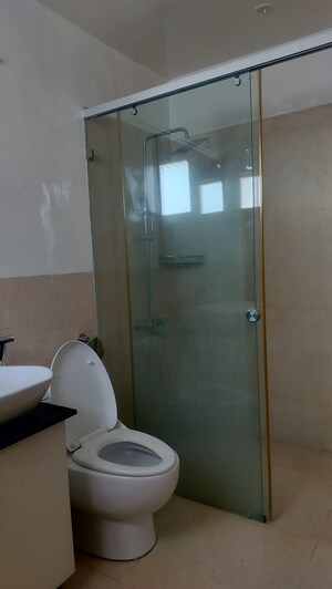 Bathroom in 3 BHK Apartment at Banjara Hills – for Rent