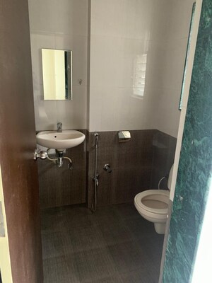 Bathroom in 3 BHK Apartment at Signet Yogeshwar CHS, Dahanukar Colony – for Rent