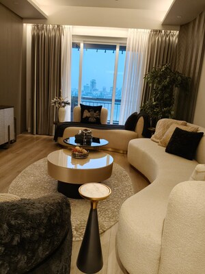 Living Room in 4 BHK Apartment at Oberoi Sky Gardens, Andheri West – for Sale