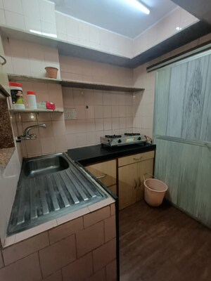 Kitchen in 1 BHK Apartment at Green Field B CHS LTD, Andheri East – for Rent