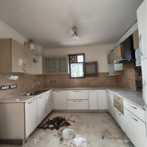 Kitchen in 3 BHK Builder Floor at SAS Tower, Medi City – for Rent