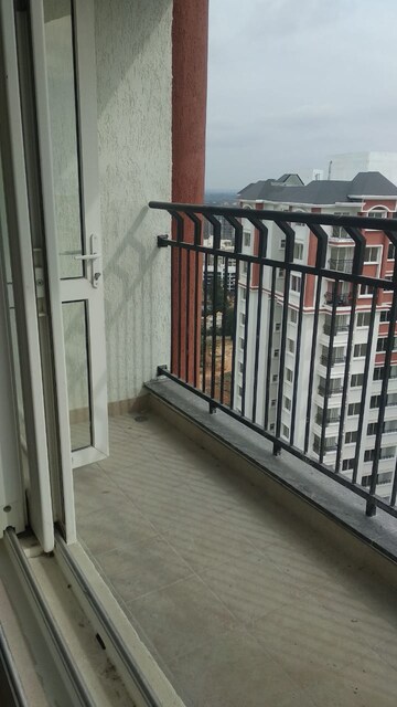 Balcony in 3.5 BHK Apartment at Prestige Lakeside Habitat, Varthur – for Rent