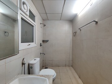 Bathroom in 2.5 BHK Apartment at Bhartiya Nikoo Homes, Thanisandra Main Road – for Rent