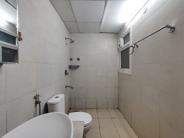 Bathroom in 2.5 BHK Apartment at Bhartiya Nikoo Homes, Thanisandra Main Road – for Rent