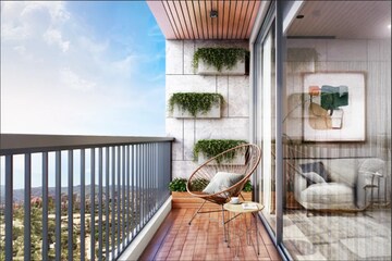 Balcony in 1 BHK Apartment at Kalpataru Parkcity, Kolshet Road – for Sale