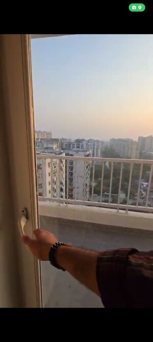 Balcony in 3.5 BHK Apartment at Raj Nagar Extension – for Rent