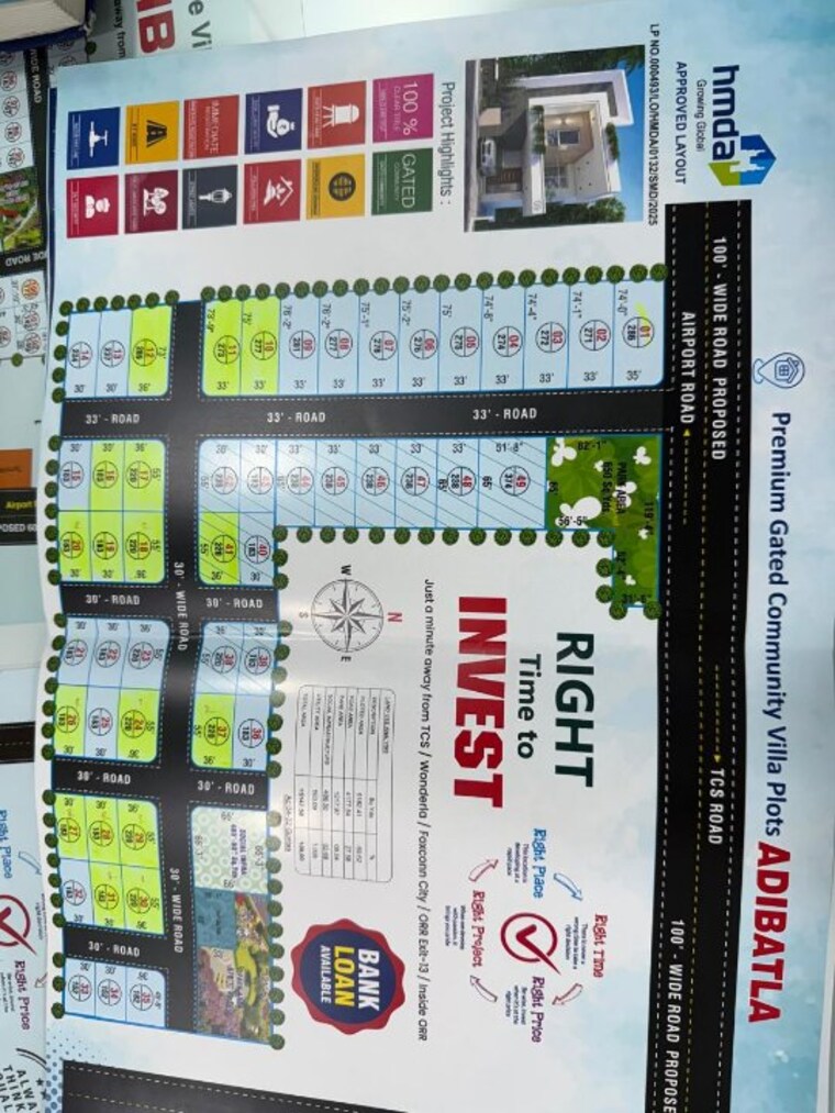 Garden, adibatla  183 Sq.Yd. Plot In Adibatla Hyderabad 9307534