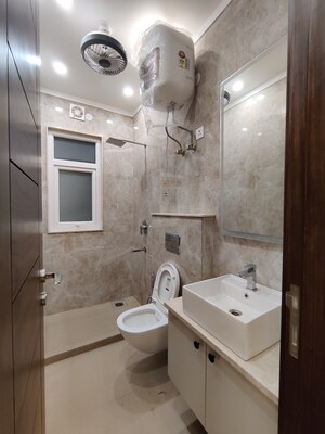 Bathroom in 3 BHK Apartment at RWA Gokalpur Block D, Gokalpur – for Rent