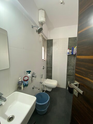Bathroom in 1 BHK Apartment at Gurukrupa Marina Enclave, Malad West – for Rent