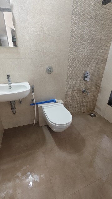 Bathroom in 1 BHK Apartment at Gurukrupa Marina Enclave, Malad West – for Rent