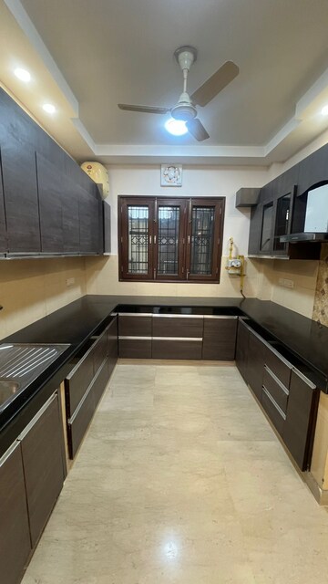 Kitchen in 3 BHK Builder Floor at Shivalik Colony – for Rent
