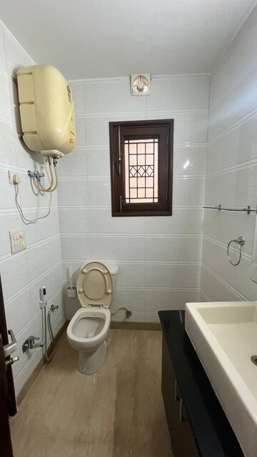Bathroom in 3 BHK Builder Floor at Shivalik Colony – for Rent