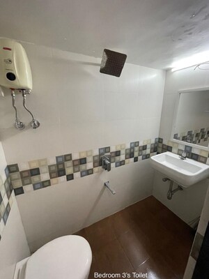 Bathroom in 3 BHK Apartment at Santacruz West – for Rent