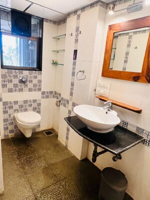 Bathroom in 3 BHK Apartment at Bandra West – for Rent
