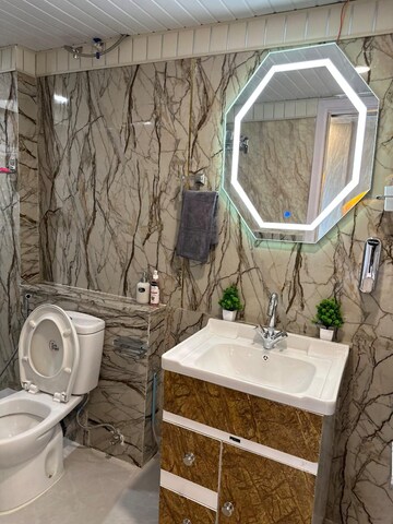 Bathroom in 3.5 BHK Apartment at DLF New Town Heights I, Sector 90 – for Sale