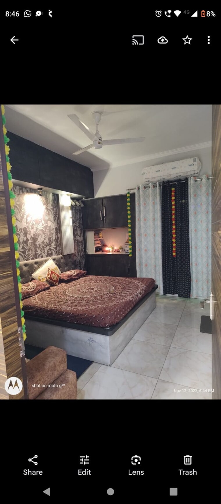 Bedroom, upavp-ganga-yamuna-and-hindon-enclave 2 Bedroom 1100 Sq.Ft. Apartment In Pratap Vihar Ghaziabad 9314679