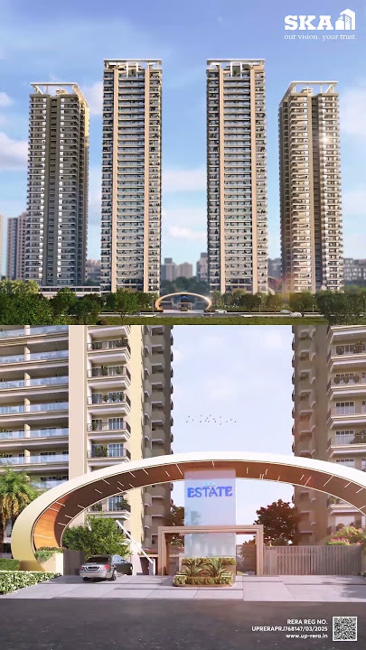Exterior View, ska-estate 3 Bedroom 1630 Sq.Ft. Apartment In Eta Ii Greater Noida Greater Noida 9314780
