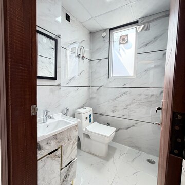 Bathroom in 2 BHK Apartment at Palm Residency Chhatarpur, Rajpur Khurd Extension – for Rent