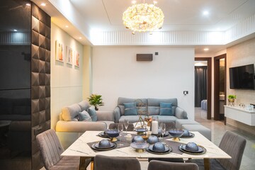 Dining area in 3 BHK Builder Floor at Vatika INXT Evolution, Sector 83 – for Sale