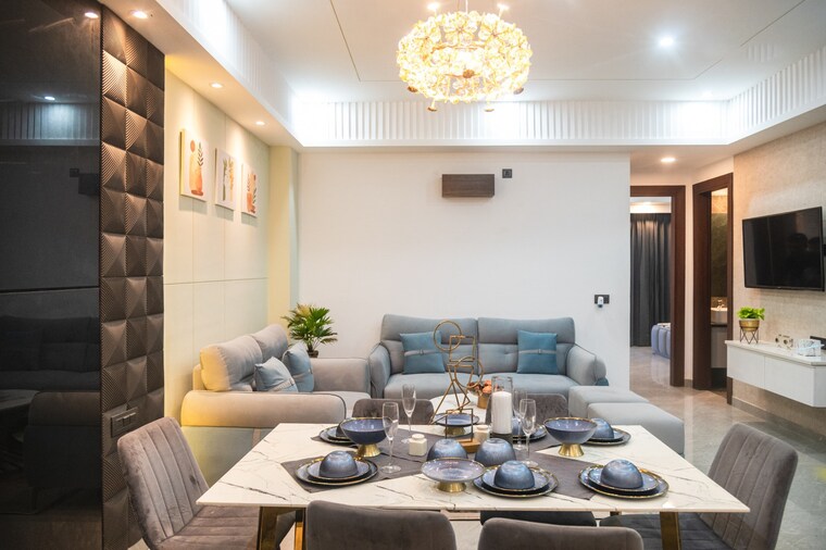 Dining area, vatika-inxt-evolution 3 Bedroom 1530 Sq.Ft. Builder Floor In Sector 83 Gurgaon 9315034