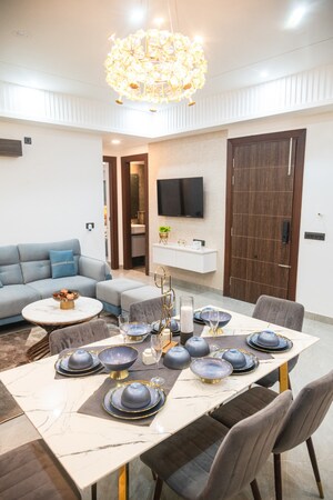 Dining area in 3 BHK Builder Floor at Vatika INXT Evolution, Sector 83 – for Sale
