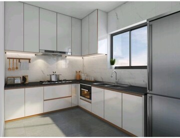 Kitchen in 3 BHK Apartment at Risland The Icon, Dhokali – for Rent