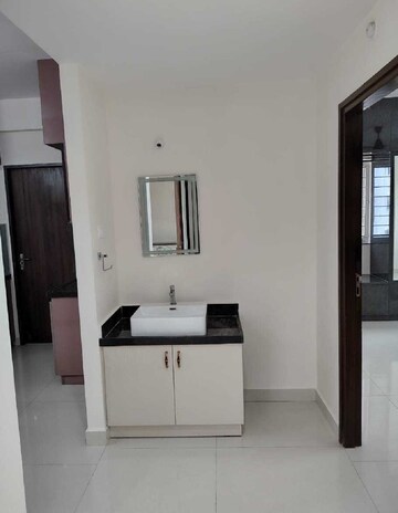 Bathroom in 3 BHK Apartment at Rajapushpa Pristinia, Kokapet – for Rent