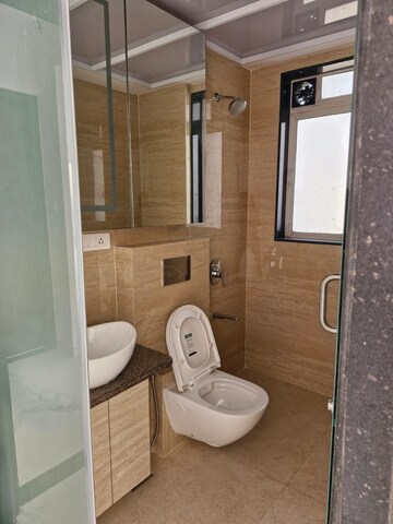Bathroom in 4 BHK Apartment at NSG Chittaranjan Tower, Powai – for Rent