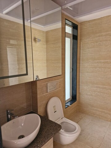 Bathroom in 4 BHK Apartment at NSG Chittaranjan Tower, Powai – for Rent