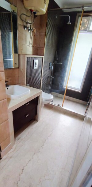 Bathroom in 2 BHK Builder Floor at Lajpat Nagar – for Rent