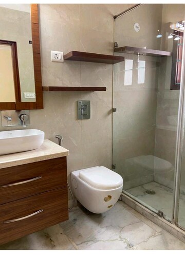 Bathroom in 3 BHK Builder Floor at Greater Kailash I – for Rent