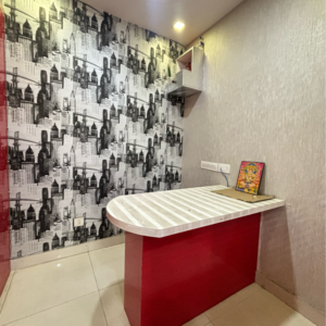 Bathroom in  Office Space at Bharti Astra Towers, Rekjuani – for Rent