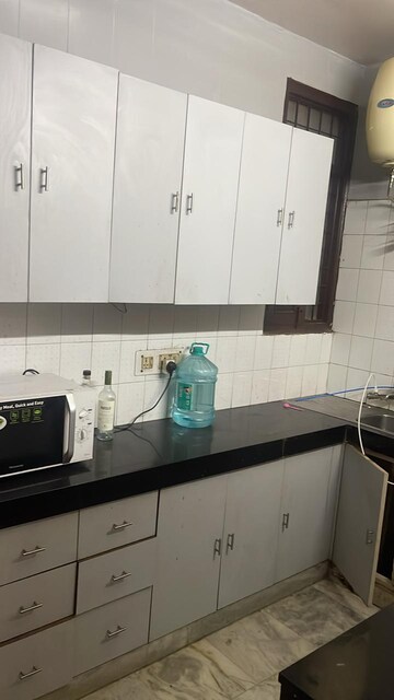 Kitchen in 3 BHK Builder Floor at Kailash Colony – for Rent