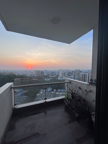 Balcony in 2 BHK Apartment at Shapoorji Pallonji Vicinia, Powai – for Rent