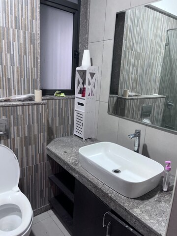 Bathroom in 2 BHK Apartment at Shapoorji Pallonji Vicinia, Powai – for Rent