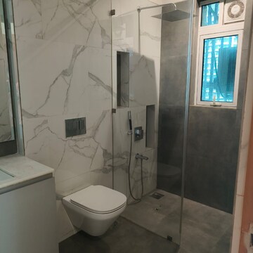 Bathroom in 3 BHK Apartment at Enpar Lotus 101 Worli Residences, Kamala Mill – for Rent