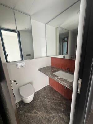 Bathroom in 3 BHK Apartment at Lodha Kiara, Worli – for Rent